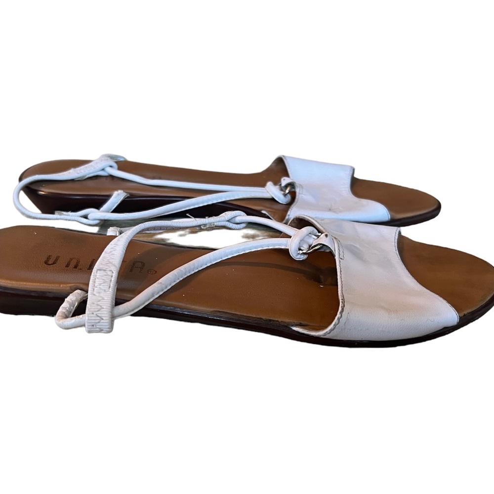 UNISA White Women’s Leather Sandals - Picture 3 of 5